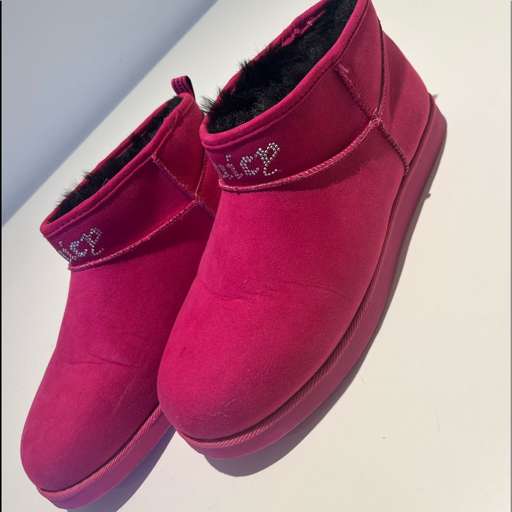 Juicy Couture Pink Ankle High Boots Women’s 10